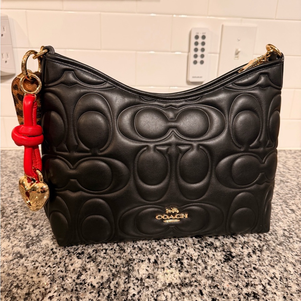 COACH Laurel Shoulder Bag Signature Leather